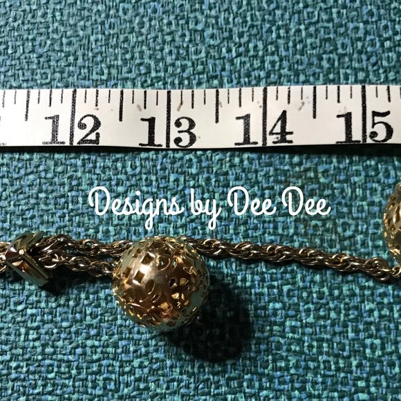 5/$20🔥Gold Tone Chain & Filigree Ball Necklace🔥Bundle special price - Picture 4 of 4